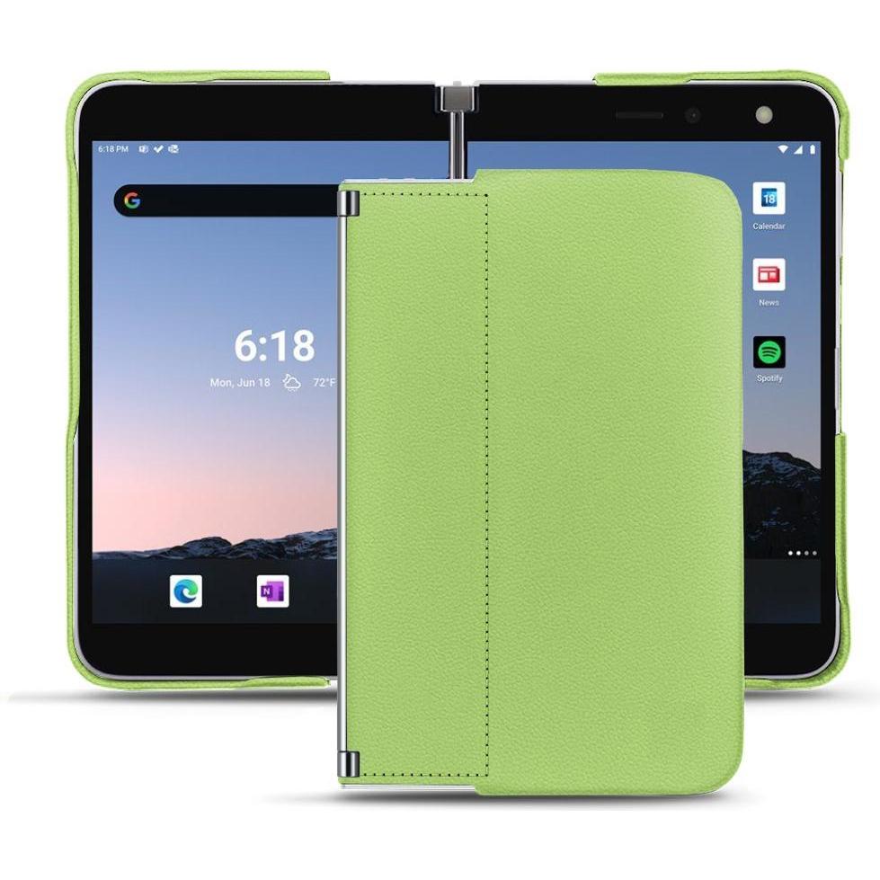 Noreve Lederschutzhülle (Microsoft Surface Duo 2), Smartphone Hülle, Grün