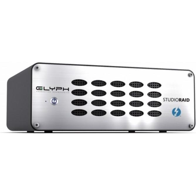 Glyph StudioRAID 8 TB, 7200RPM, 2x Thunderbolt 2, USB 3.0 (8 TB), Externe Festplatte, Schwarz, Silber