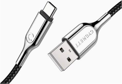 Image du produit Cygnett Câble blindé 2.0 USB-C vers USB-A (3A/60W) 1M- Noir (1 m, USB 2.0)