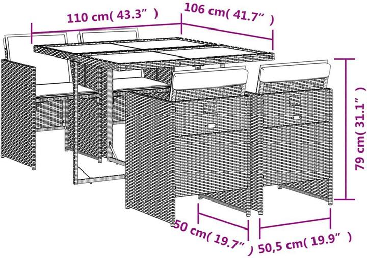 Image du produit vidaXL Irmingard (110 cm)