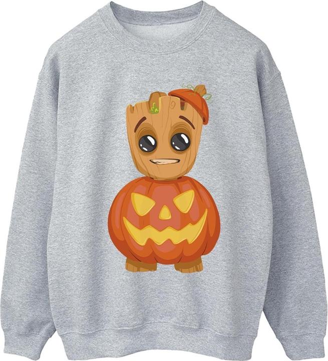 Actual product image Womens/Ladies Groot Pumpkin Sweatshirt (5XL)