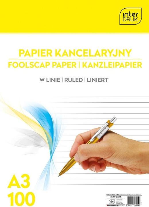 Interdruk Liniertes Büropapier im A3-Format (A3, Liniert)