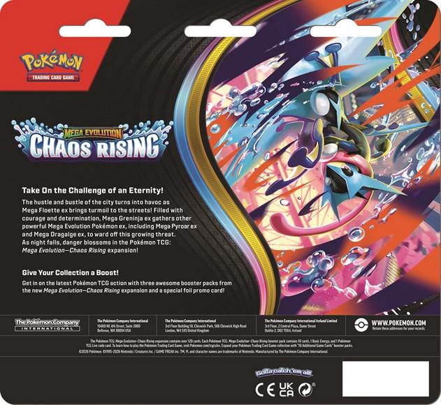 Produktbild Pokémon Pokemon ME04 3-Pack Blister EN (Englisch, Blister Pack)