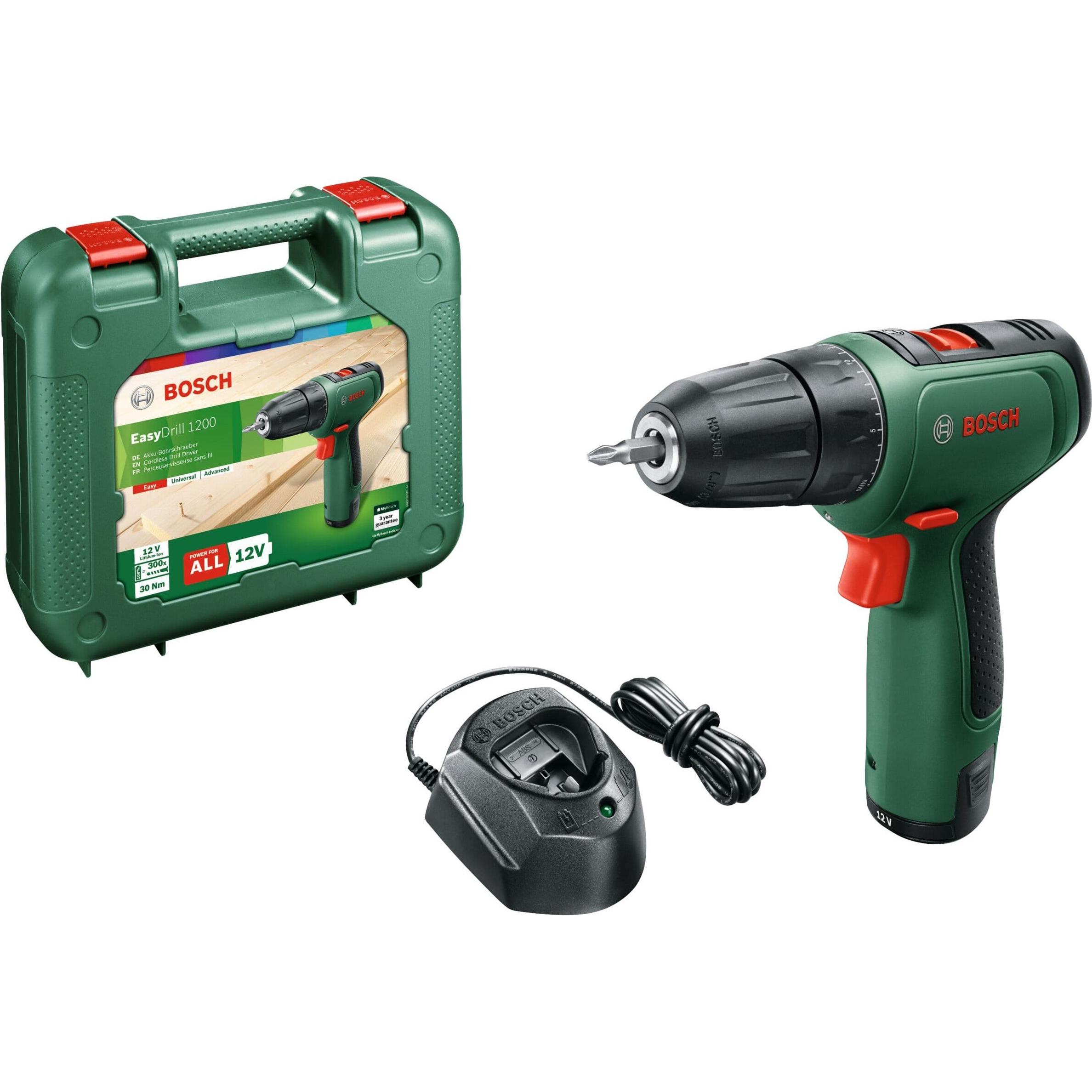 Bosch Home & Garden, Bohrmaschine + Akkuschrauber, EasyDrill 1200 (Akkubetrieb)