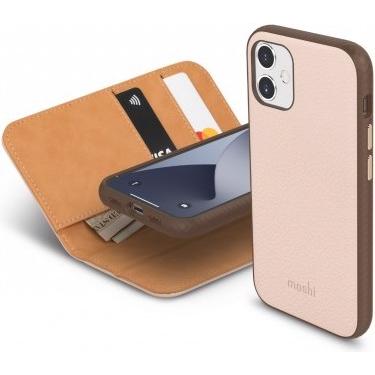 Thumbnail - Moshi Overture Case with Detachable Magnetic Wallet for iPhone 12 mini - Luna Pink (Apple iPhone 12 mini), Smartphone Hü...