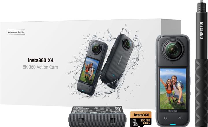 Actual product image Insta360 X4 Adventure Bundle (30p, Bluetooth, Wi-Fi)