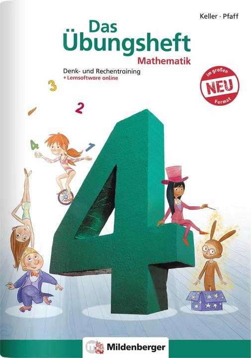 Produktbild Das Übungsheft Mathematik 4 - Überarbeitete Neuauflage - DIN A4 (Deutsch, Karl-Heinz Keller, Peter Pfaff, Nina Simon, Hendrik Simon, 2024)