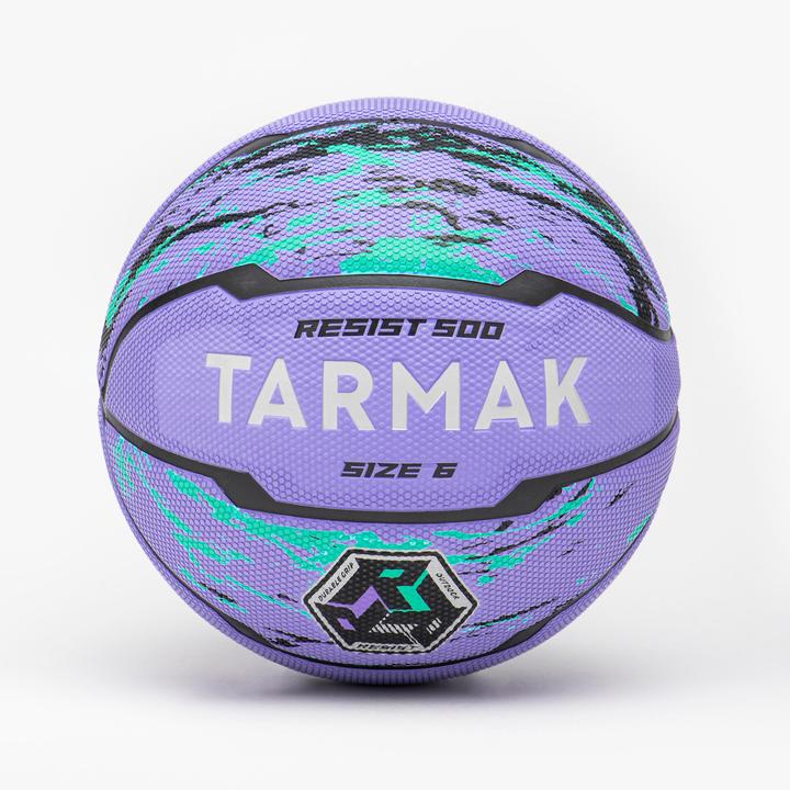 Tarmak Basket-ball taille 6 - R500 violet/turquoise (6)