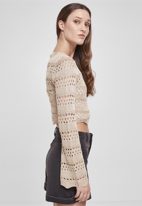Produktbild Urban Classics Häkel-Crop-Strickpullover Frau (M, S)