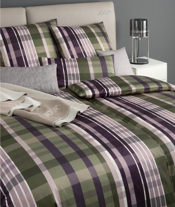 Actual product image Joop! Living Bed linen Checks ivy (Duvet cover, 135x200 cm (80x80 cm))