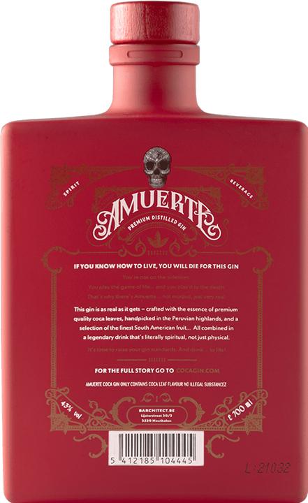 Immagine prodotto Amuerte Gin Coca Leaf Red Edition (1 x 70 cl)