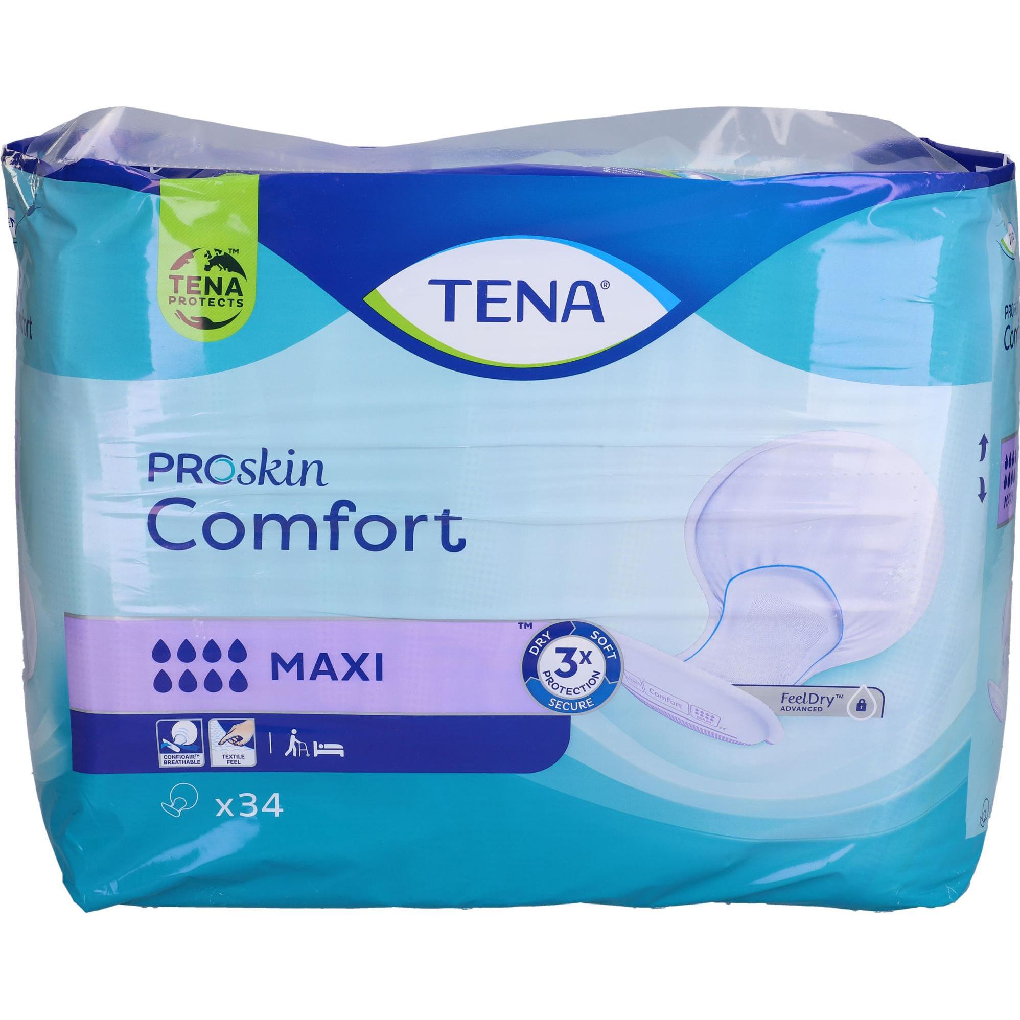 Tena, Inkontinenzhygiene, Comfort Maxi 2 x 34 Stück (68 x)