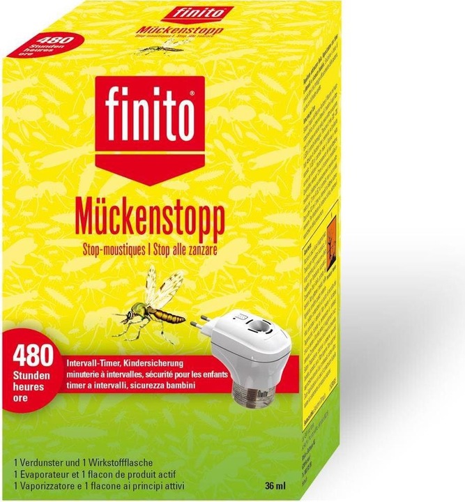 Finito Diffusore antizanzare con timer (36 ml)
