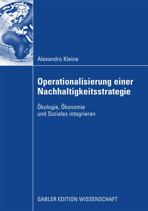 Produktbild Operationalisierung einer Nachhaltigkeitsstrategie (Deutsch, Alexandro Kleine, 2009)