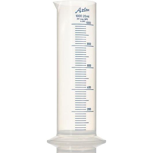Rs Pro, Laborbedarf, PP Messzylinder mit Skala, 1000ml, ø 83mm