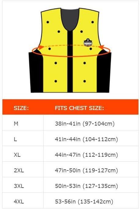 Immagine prodotto Ergodyne Gilet refrigerante con tecnologia Dry-Evaporative, XL, giallo/nero (XL)
