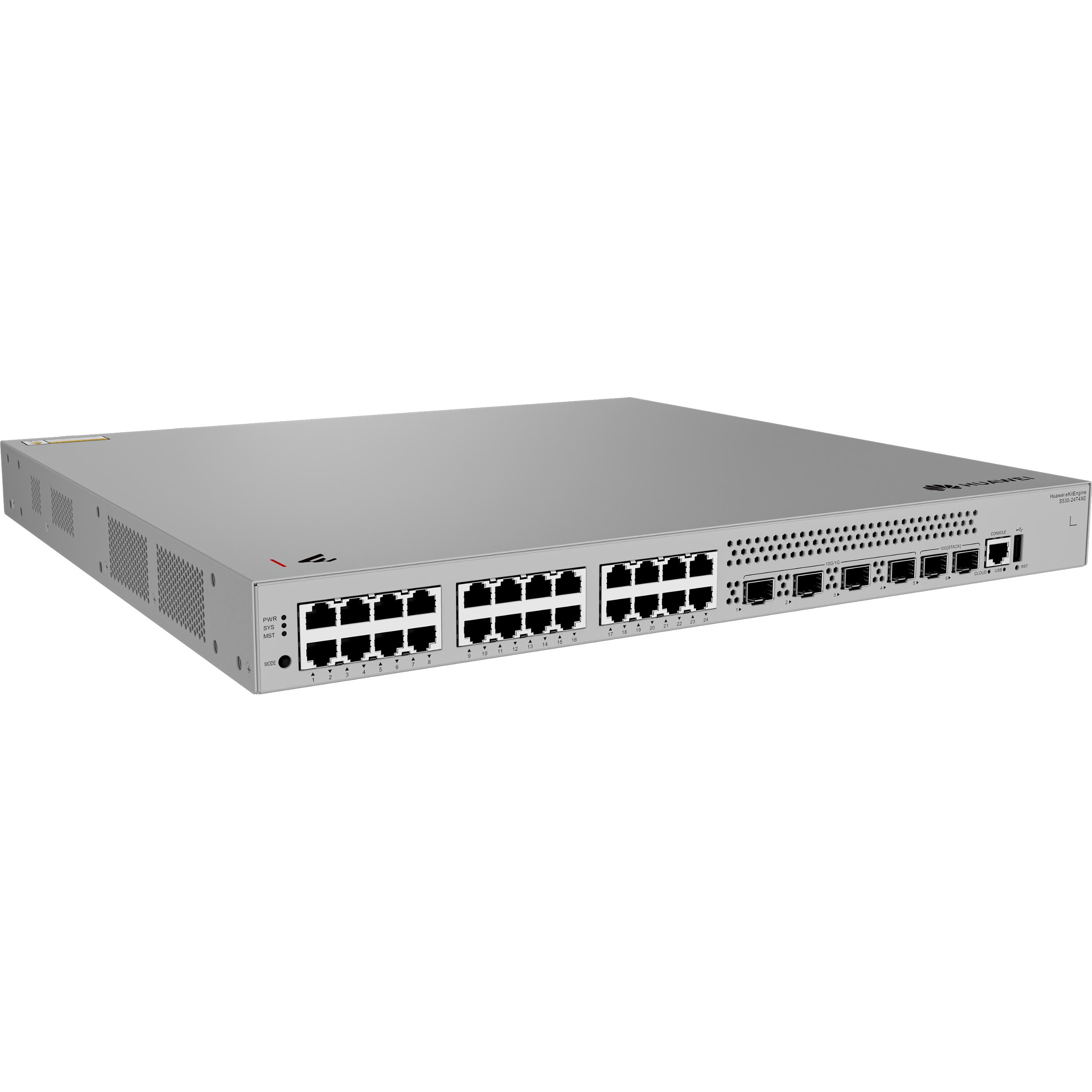 Huawei S530-24T4XE 24x10/100/1000BASE-T ports 4x10GE SFP+ ports 2x12GE stack ports with 1xAC power m (24 Ports), Netzwer...
