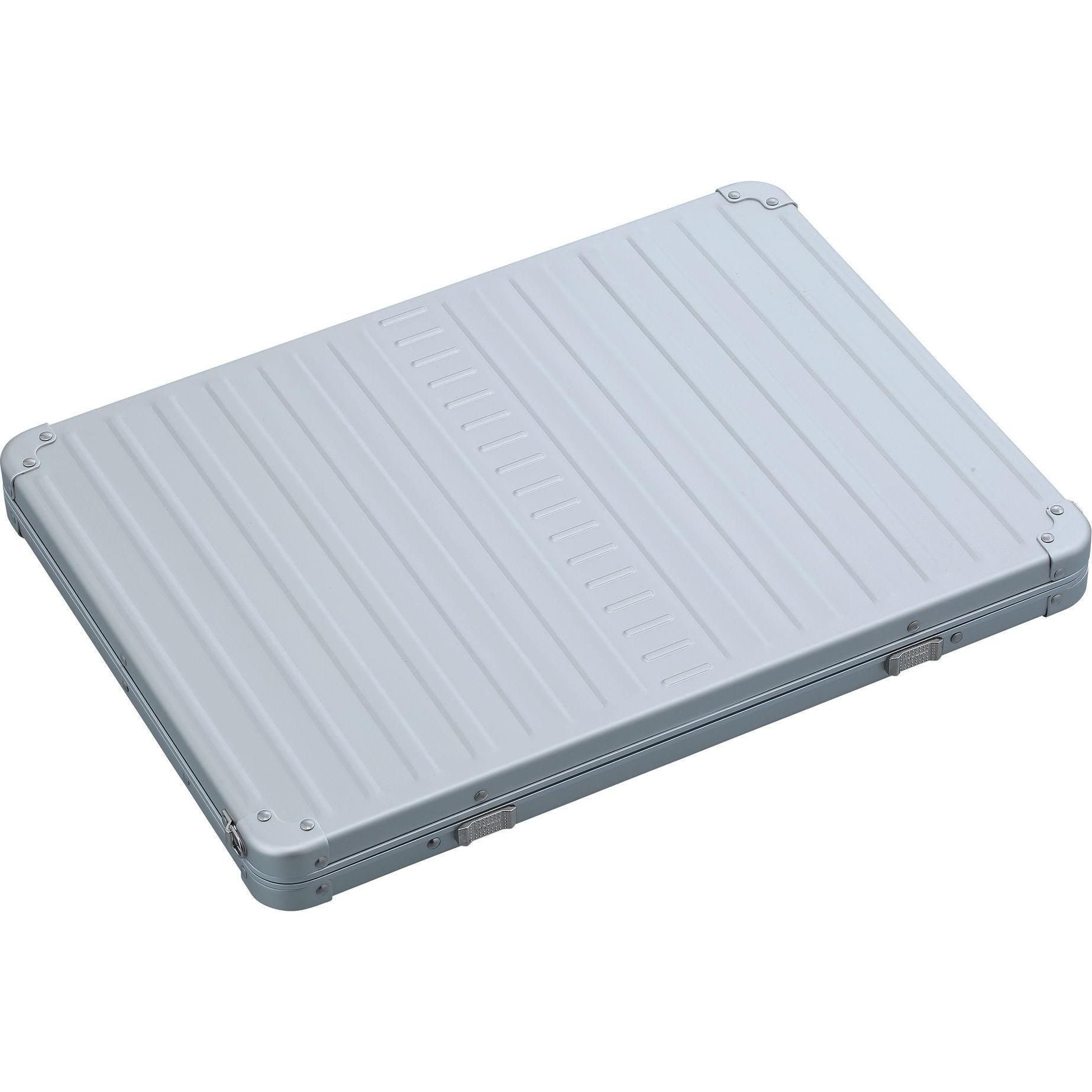 Aleon Aluminium Laptop Sleeve 17" (18.11"), Notebooktasche, Silber