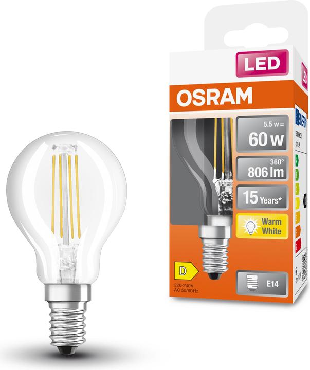 Actual product image Osram Star Classic P (E14, 5.50 W, 806 lm, 1 x, D)