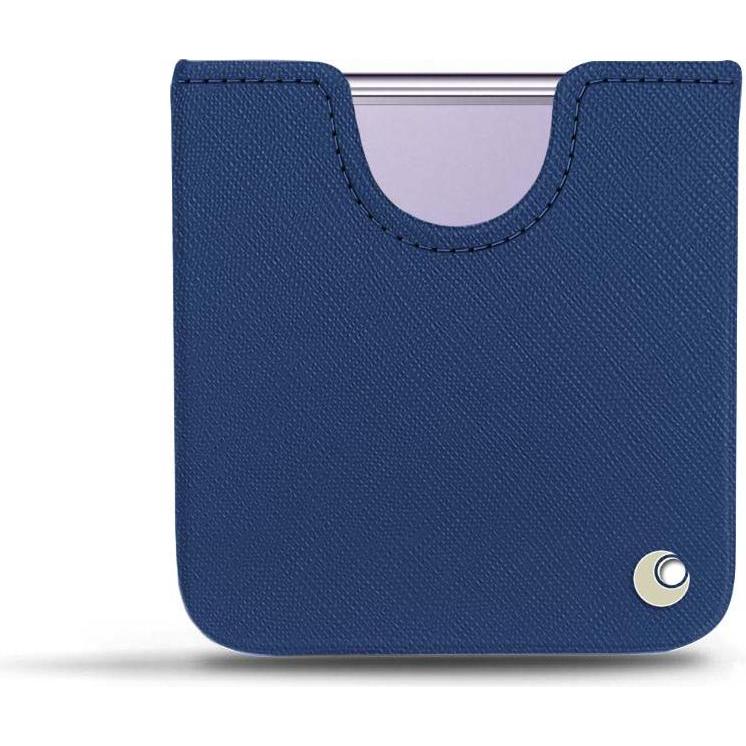 Noreve Lederschutzhülle (Samsung Galaxy Z Flip4), Smartphone Hülle, Blau