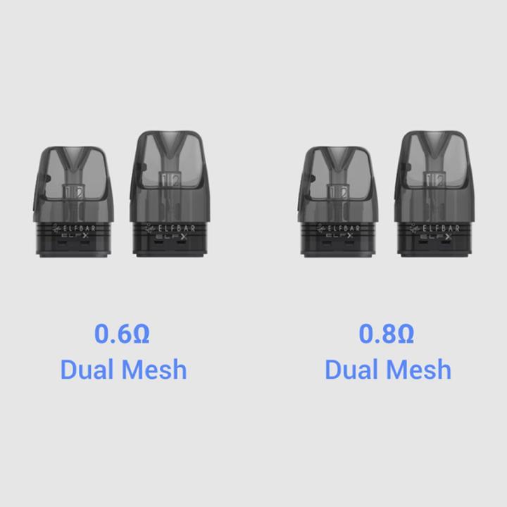 Actual product image Elfbar 3 x ELFX Pod, 0.6 Ohm (3 x)