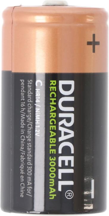 Produktbild Duracell Recharge Ultra NiMH Akku HR14, Baby, Grösse C, 3000mAh, 2er Blister (2 Stk., C, 3000 mAh)