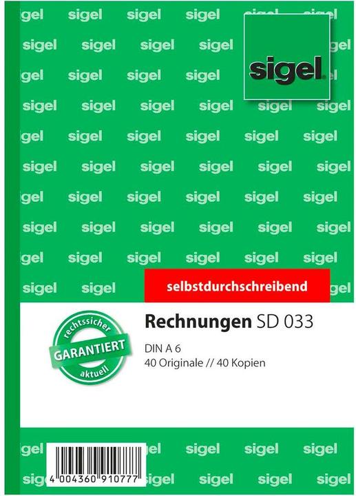 Produktbild Sigel Rechnungen (40x)