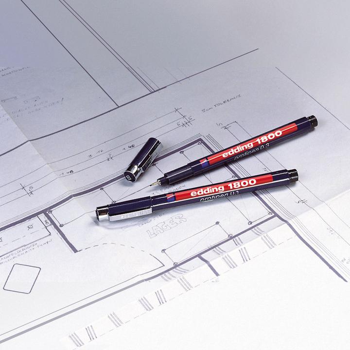 Produktbild Edding Faserzeichner Profipen 1800 (Grün, 0.70 mm, 1 x)