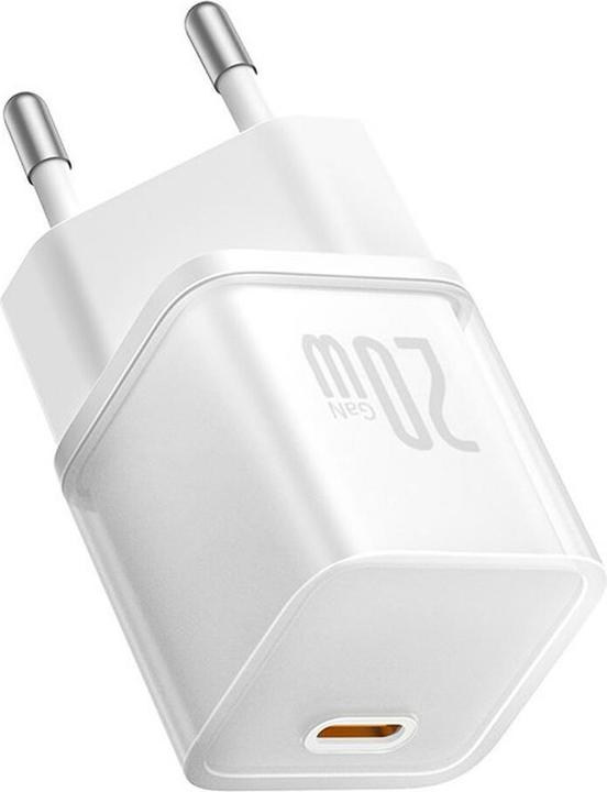 Image du produit Baseus GaN5S, 20W, 3A, 1 x USB-C, blanc (20 W, 1 portion)