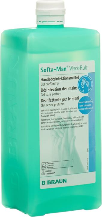 Image du produit B.Braun ViscoRub désinfectant pour les mains à base d'alcool (1000 ml)