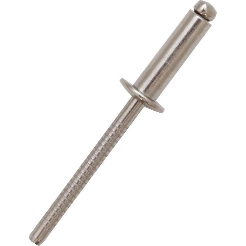 Rs Pro, Möbelausstattung, Blind Niet, Ø 4.8mm x 16mm, Grau, Edelstahl, 4.9mm aus Edelstahl, min. 9mm, max. 11mm