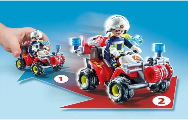 Produktbild Playmobil Feuerwehr Quad löscht Heckenbrand (71825, Playmobil Action Heroes)