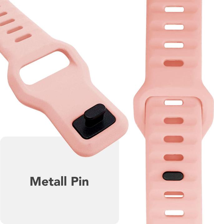 Produktbild Nalia Motion Silikon-Armband für Apple Watch, Sportarmband wasserfest - Soft, Flexibel & Langlebig (Metall, Silikon)