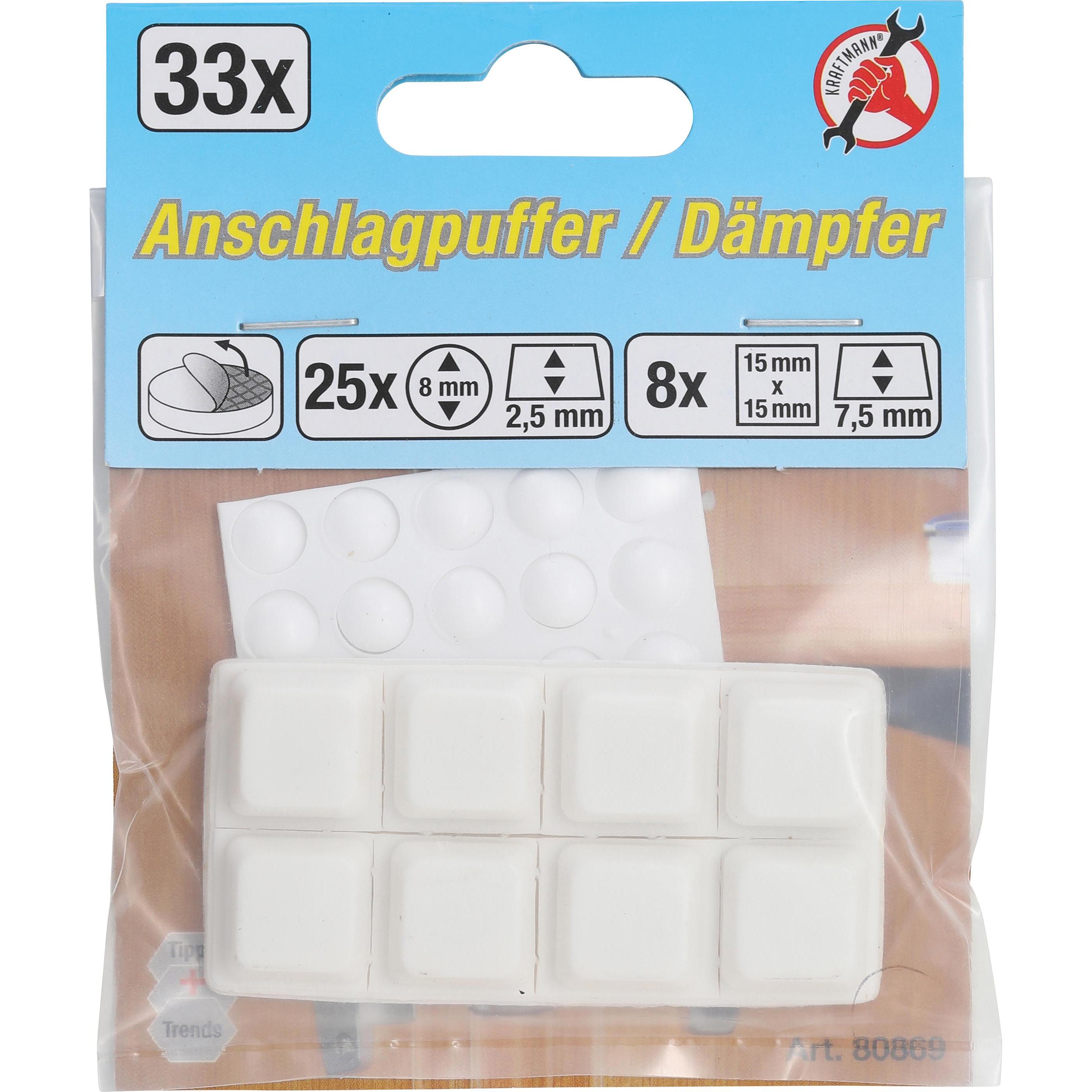 Thumbnail - BGS, Möbelgleiter + Schutzpuffer, Anschlagpuffer-Satz 33-tlg. (Anschlagdämpfer, 1 Stück)