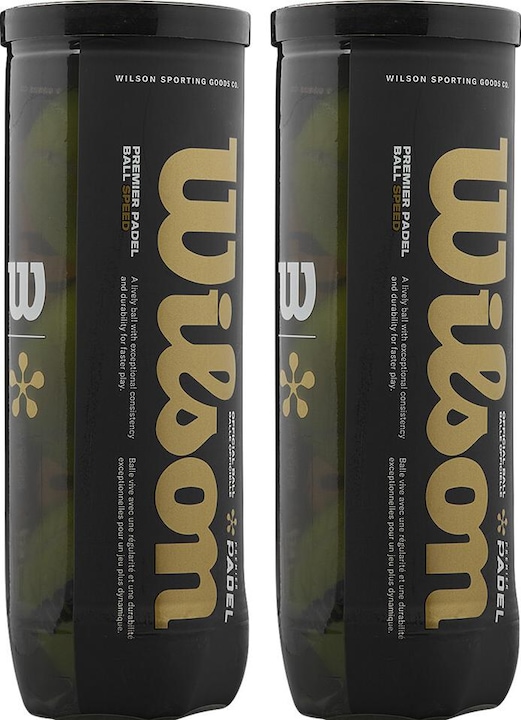 Actual product image Wilson be of 3 padel balls premier speed can bi