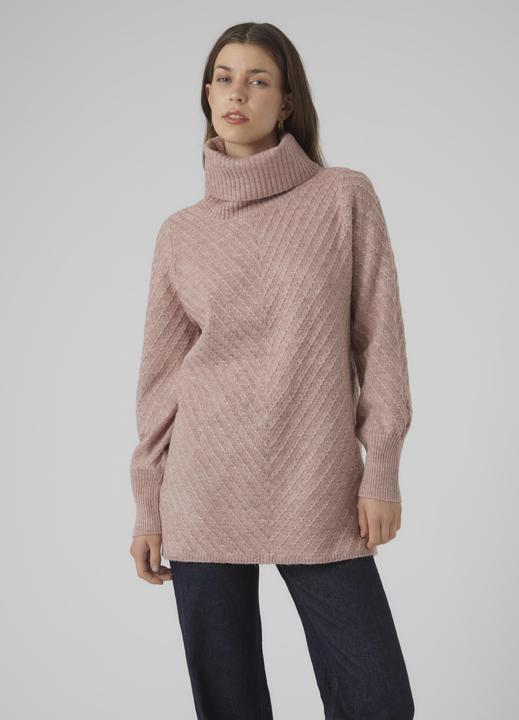 Produktbild Vero Moda VMANJASTINNA LONG COWL PULLOVER GA EXC Strickpullover (S)