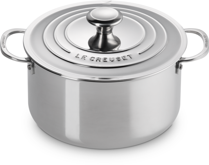 Actual product image Le Creuset 3-Ply Plus 5pcs. pot set (Pan set + pot set, Stainless steel)