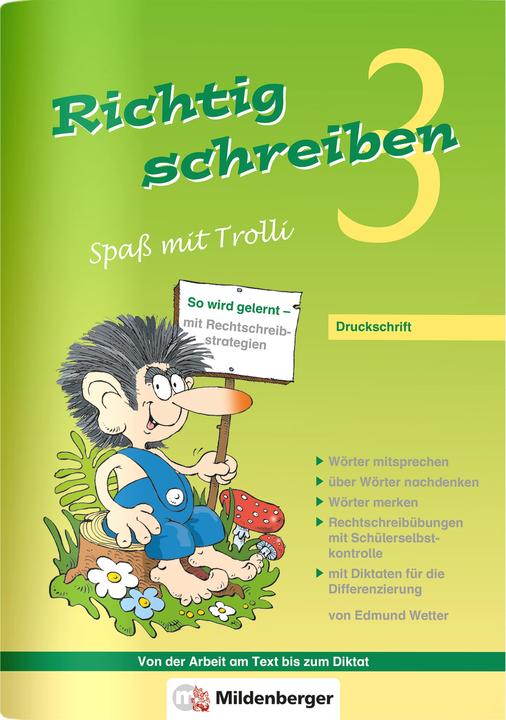 Produktbild Richtig schreiben - Spass mit Trolli 3 (Deutsch, Edmund Wetter, 2022)