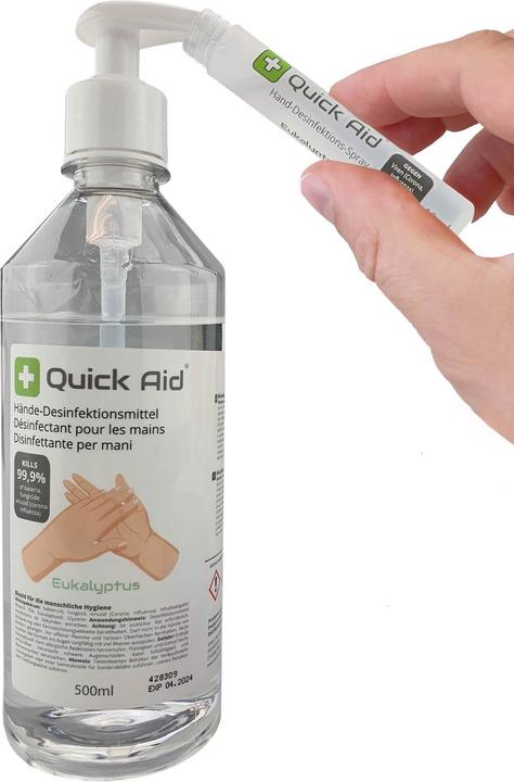 Actual product image Quick Aid Hand disinfectant spray 10 ml with eucalyptus (10 ml)