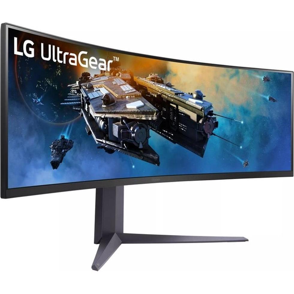 LG UltraGear 45GR65DC-B (5120 x 1440 Pixel, 45"), Monitor, Schwarz