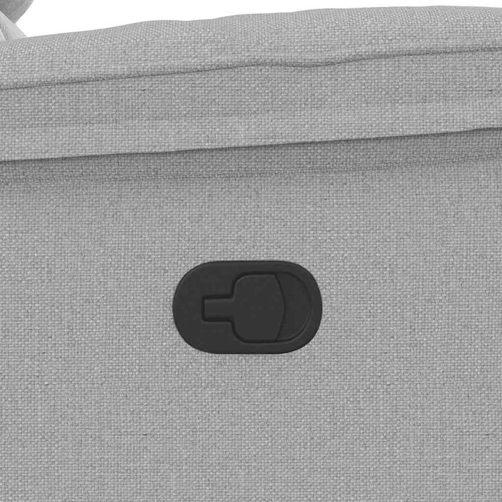 Immagine prodotto VidaXL Poltrona massaggiante in tessuto cloud grey poltrona TV massaggiante