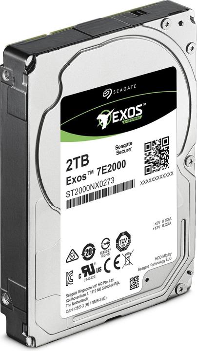 Actual product image Seagate Exos E 7E2000 (2 TB, 2.5", CMR)