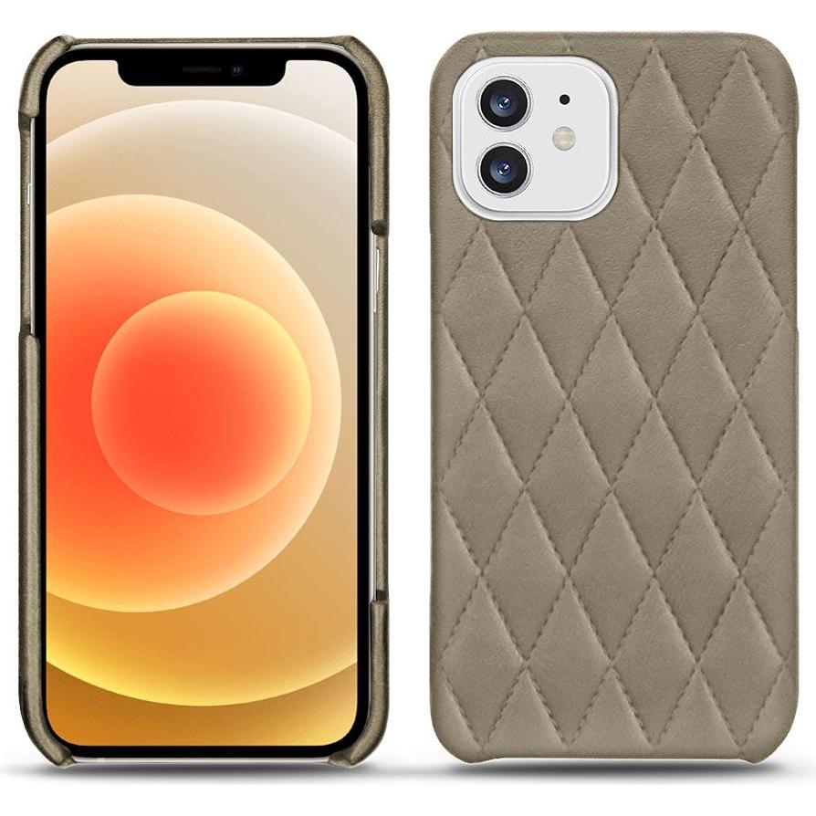 Noreve Lederschutzhülle (Apple iPhone 12), Smartphone Hülle, Beige