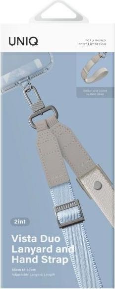 Actual product image Uniq Vista Universal phone lanyard 2in1 sky beige
