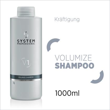 Produktbild Wella System P. - Lipid Code - Volumize Shampoo V1 (Flüssiges Shampoo, 1000 ml)