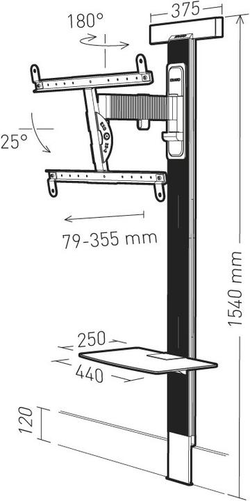 Produktbild Erard Exostand 600 (Universal, 85", 35 kg)