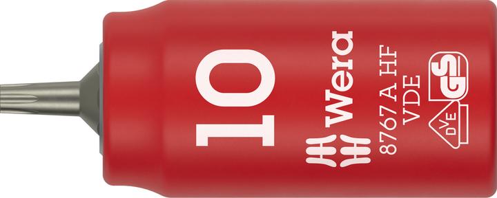 Wera 8767 A VDE HF Torx Bitnuss 1/4, TX10