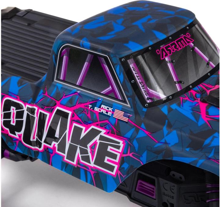 Immagine prodotto Arrma Monster Truck QUAKE 223S DSC ARTR 1:10 - Violett (ARR Quasi lettura a corredo)