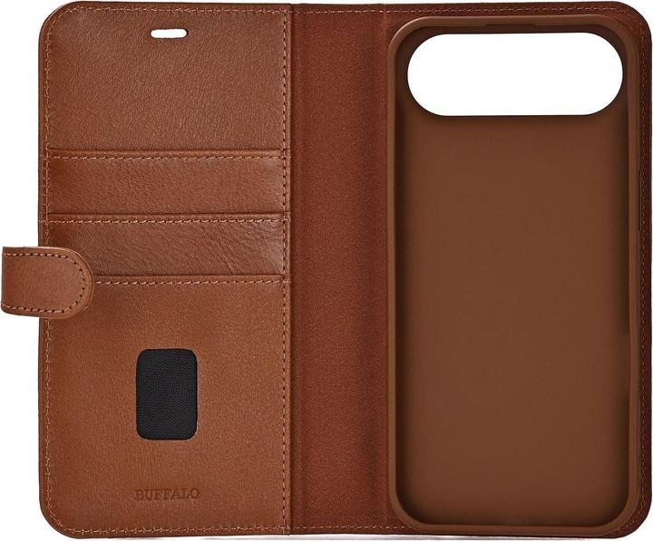 Immagine prodotto Buffalo 2in1 Leather 3 card MagSeries iPhone 17 Air Brown (Apple iPhone Air)