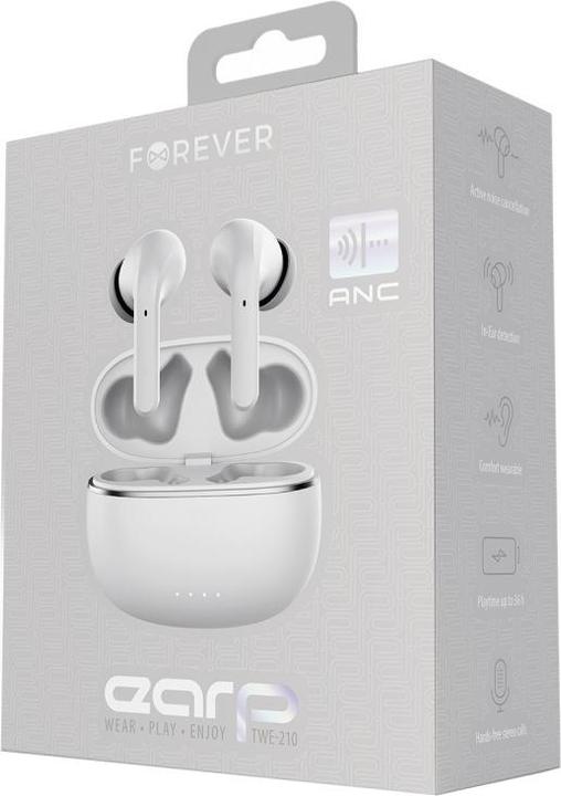 Actual product image Forever Bluetooth ANC earphones TWE-210 Earp white (ANC, 36 h, Wireless)